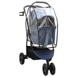 SKŁADANY WÓZEK DLA ZWIERZĄT NIEBIESKI 78X54X101CM