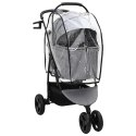 SKŁADANY WÓZEK DLA ZWIERZĄT Z REGULACJĄ SZARY 78X54X101CM