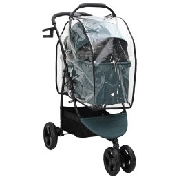 SKŁADANY WÓZEK DLA ZWIERZĄT ZIELONY 78X54X101CM