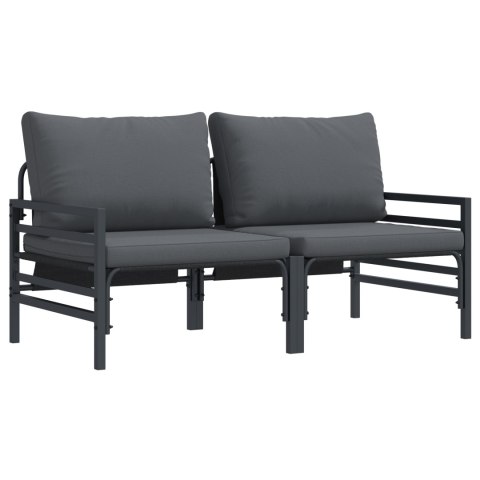 ZESTAWY MEBLI OGRODOWYCH Z PODUSZKĄ Z PODUSZKĄ 2 PCS ANTRACYT