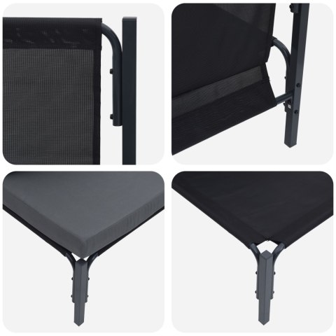 ZESTAWY MEBLI OGRODOWYCH Z PODUSZKĄ Z PODUSZKĄ 2 PCS ANTRACYT