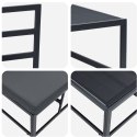 ZESTAWY MEBLI OGRODOWYCH Z PODUSZKĄ Z PODUSZKĄ 2 PCS CZARNY I ANTRACYT