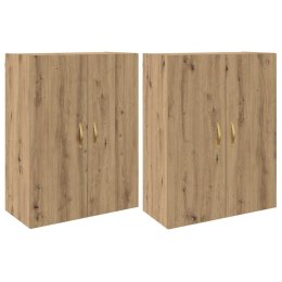 SZAFKI MONTOWANE NA ŚCIANIE 2 PCS DĄB ARTISAN 69.5X 34X 90CM