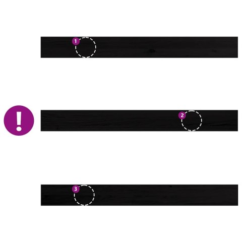 VidaXL Parapety 2 szt., ciemnobrązowy, 140x15x2 cm, lite drewno dębowe