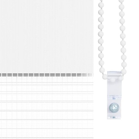 ROLETA ZEBRA BIAŁA SZEROKOŚĆ TKANINY 145,9CM POLIESTER