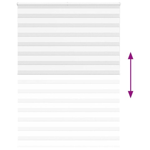 ROLETA ZEBRA BIAŁA SZEROKOŚĆ TKANINY 150,9CM POLIESTER