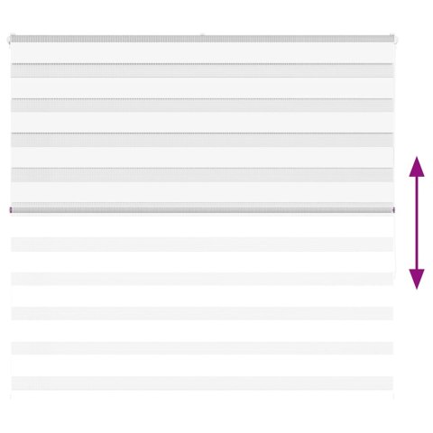 ROLETA ZEBRA BIAŁA SZEROKOŚĆ TKANINY 155,9CM POLIESTER