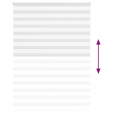 ROLETA ZEBRA BIAŁA SZEROKOŚĆ TKANINY 155,9CM POLIESTER