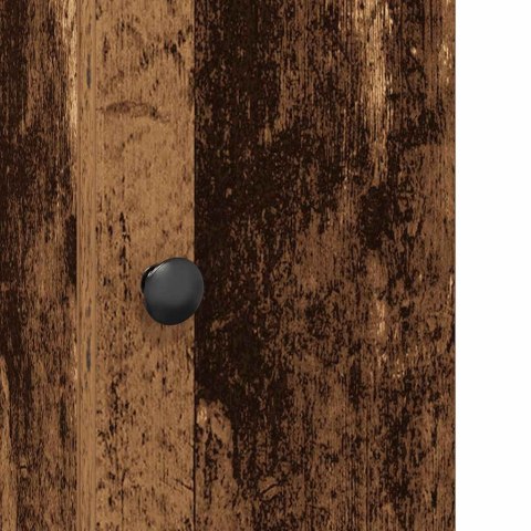 SZAFKA ŁAZIENKOWA Z UCHWYTY NA ROLKI STARE DREWNO 20,5X22X72CM