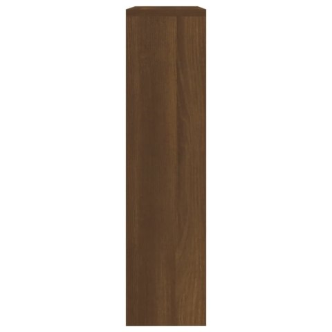 SZAFKA NA BUTY LUSTRO I 2 SZUFLADY BRĄZOWY DĄB 63X17X67CM