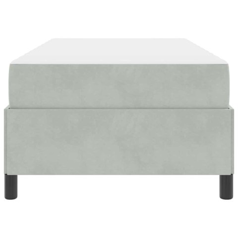 RAMKA ŁÓŻKA INNY BIAŁY I JASNOSZARY 80X 200CM AKSAMIT