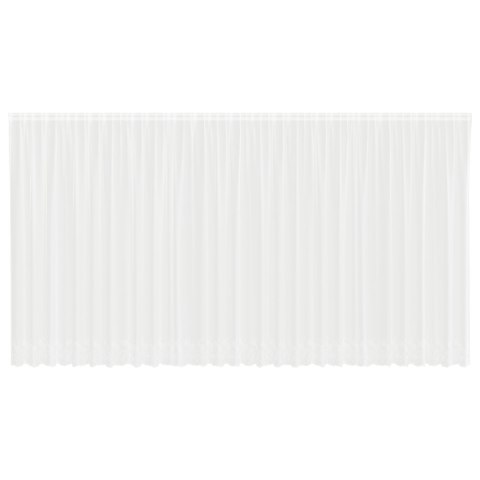 FIRANKA KORONKOWA Z ZASŁONAMI BIAŁY 750X 220CM POLIESTER