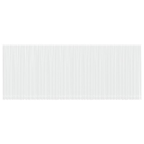 FIRANKA KORONKOWA Z ZASŁONAMI KWIATOWY BIAŁY 1200X 280CM POLIESTER