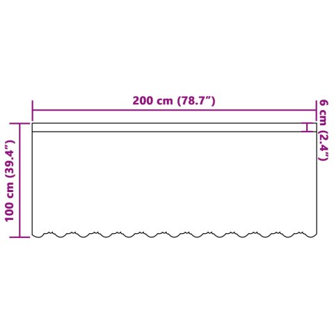 FIRANKA KORONKOWA Z ZASŁONAMI KWIATOWY BIAŁY 200X 100CM POLIESTER