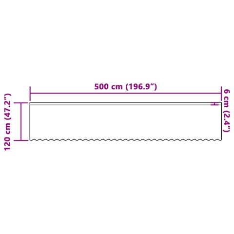 FIRANKA KORONKOWA Z ZASŁONAMI KWIATOWY BIAŁY 500X 120CM POLIESTER