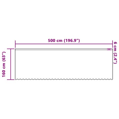 FIRANKA KORONKOWA Z ZASŁONAMI KWIATOWY BIAŁY 500X 160CM POLIESTER