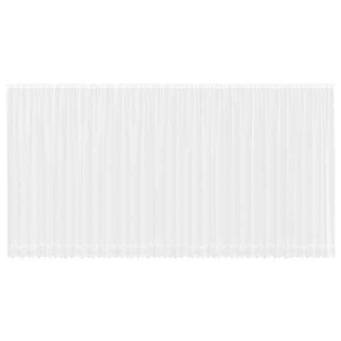 FIRANKA KORONKOWA Z ZASŁONAMI KWIATOWY BIAŁY 900X 260CM POLIESTER