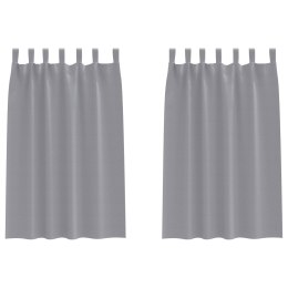 ZASŁONY ZACIEMNIAJĄCE 2 PCS JASNOSZARY 175X 140CM POLIESTER