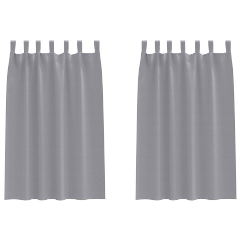 ZASŁONY ZACIEMNIAJĄCE 2 PCS JASNOSZARY 175X 140CM POLIESTER