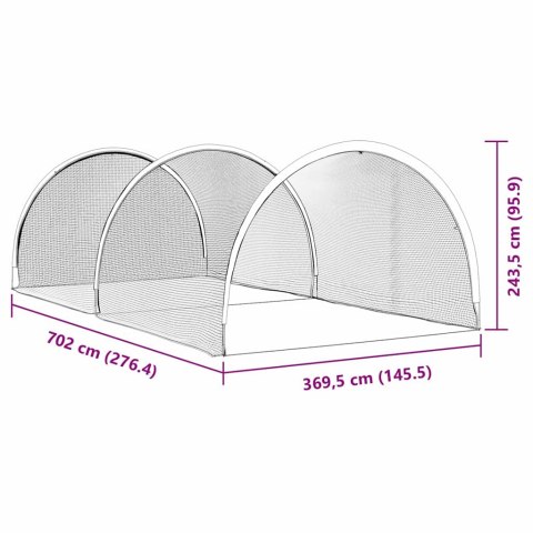 BASEBALL I SOFTBALL CZARNY 702X 369,5X 243,5CM POLIESTER