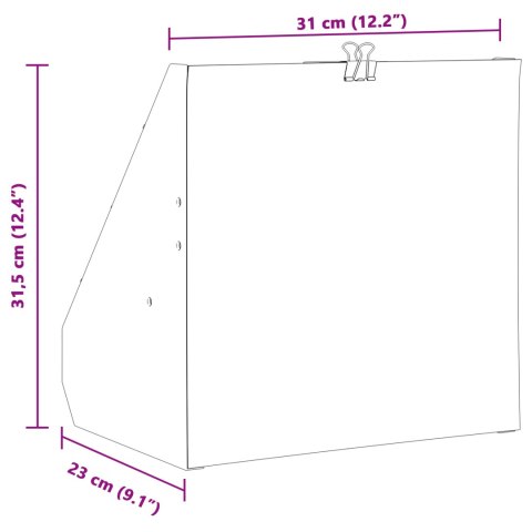 KULOCHWYT CZARNY 31X 23X 31.5CM STAL