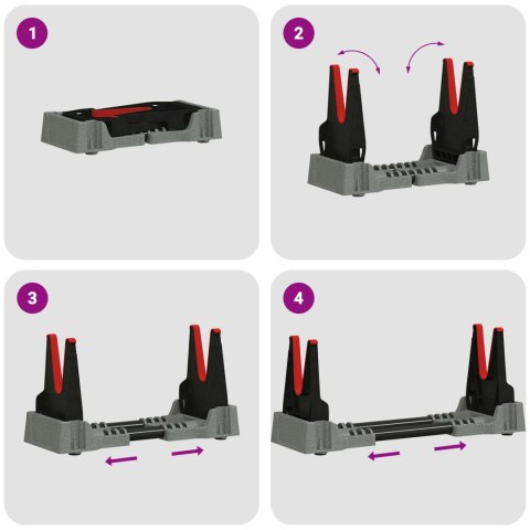 PODPÓRKA STRZELECKA SZARY 46X 14X 19.5CM