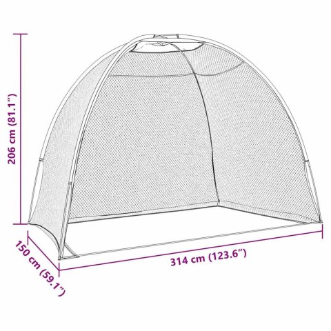 POMOCNIKI TRENINGOWE W GOLFA CZARNY 314X 150X 206CM