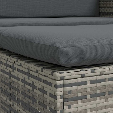 2-CZ. ZESTAW WYPOCZYNKOWY DO OGRODU PODUSZKI RATTAN PE SZARY