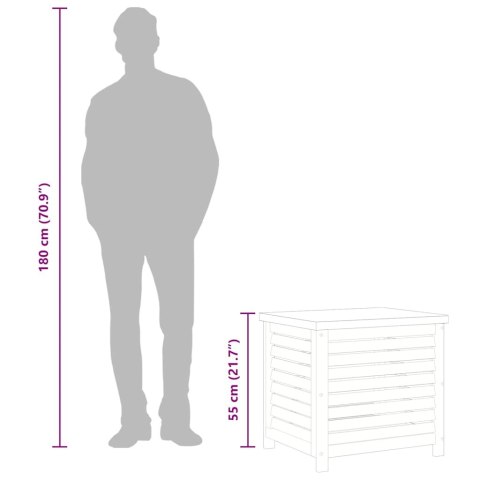 SKRZYNIA OGRODOWA 60X50X55CM LITE DREWNO EUKALIPTUSOWE