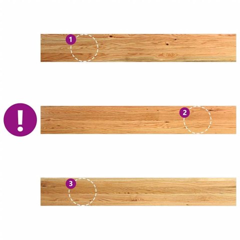 PARAPETY 2 SZT. JASNOBRĄZOWY 140X20X2CM LITE DREWNO DĘBOWE