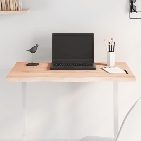 BLAT STOŁU 80X60X2CM SUROWY LITY DĄB Z NATURALNĄ KRAWĘDZIĄ