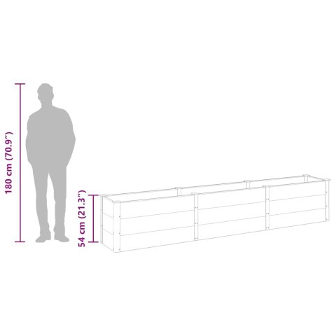 DONICA OGRODOWA 300X50X54CM SZARA