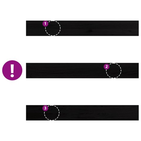 VidaXL Parapety 2 szt., ciemnobrązowy, 110x15x2 cm, lite drewno dębowe