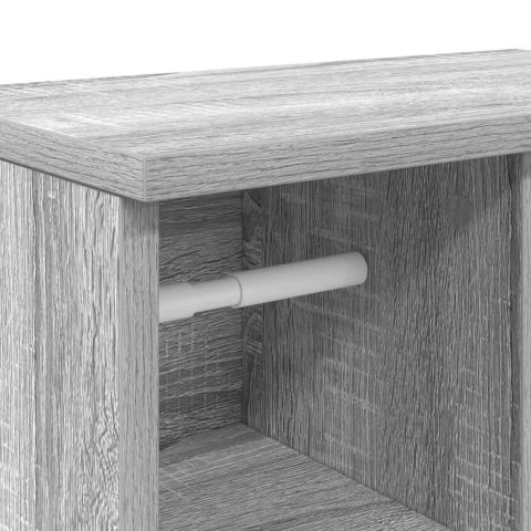 SZAFKA ŁAZIENKOWA Z UCHWYTY NA ROLKI SZARY SONOMA 20,5X22X72CM