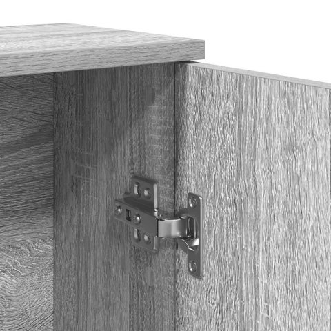 SZAFKA ŁAZIENKOWA Z UCHWYTY NA ROLKI SZARY SONOMA 20,5X22X72CM