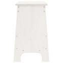 ŁAWKA DO PRZEDPOKOJU BIAŁA 100X28X45CM LITE DREWNO SOSNOWE