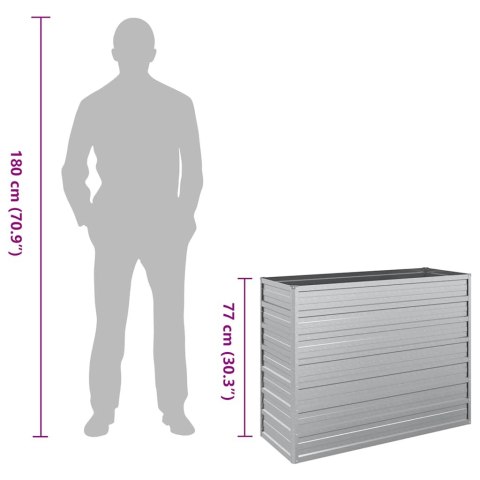 DONICA DO PODWYŻSZONEJ RABATY 100X40X77CM STAL