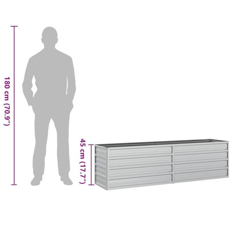 DONICA DO PODWYŻSZONEJ RABATY 160X40X45CM STAL