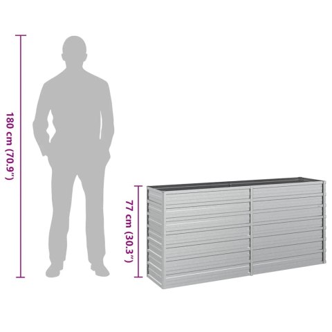DONICA DO PODWYŻSZONEJ RABATY 160X40X77CM STAL