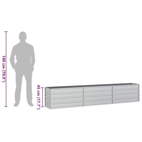 DONICA DO PODWYŻSZONEJ RABATY 240X40X45CM STAL