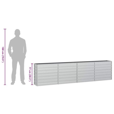 DONICA DO PODWYŻSZONEJ RABATY 320X40X77CM STAL