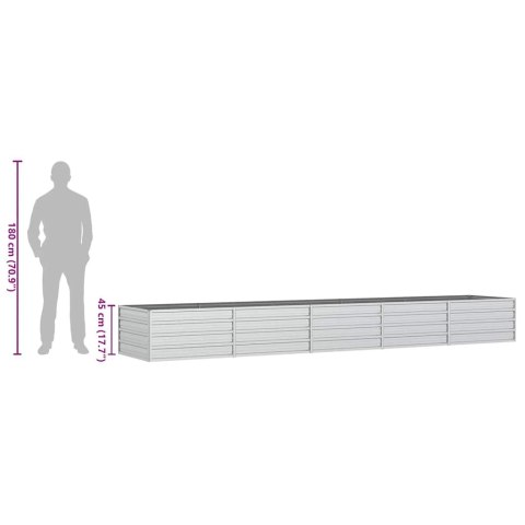 DONICA DO PODWYŻSZONEJ RABATY 400X80X45CM STAL