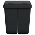 PODWÓJNY KOSZ NA ŚMIECI ANTRACYTOWY 2X25 L