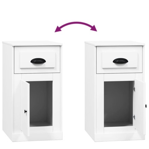 SZAFKA Z SZUFLADĄ BIAŁA 40X50X75CM