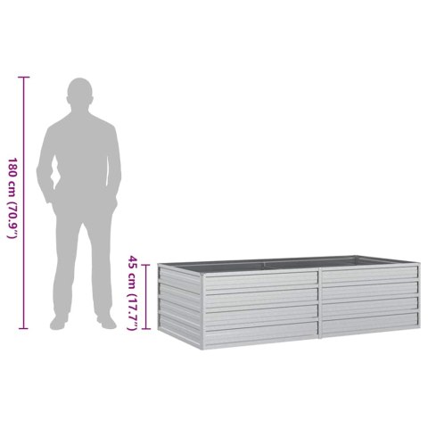 DONICA DO PODWYŻSZONEJ RABATY 160X80X77CM STAL