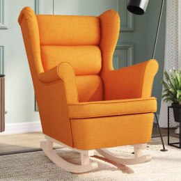 FOTEL BUJANY CIEMNOŻÓŁTY 74X90X102CM TAPICEROWANY TKANINĄ