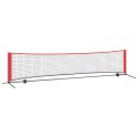 SIATKA TENISOWA CZARNO-CZERWONY 396X 92X 87CM POLIESTER