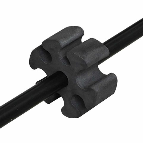 SIATKA TENISOWA CZARNO-CZERWONY 494.5X 90X 87CM POLIESTER