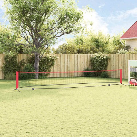 SIATKA TENISOWA CZARNO-CZERWONY 595X 90.5X 87CM POLIESTER