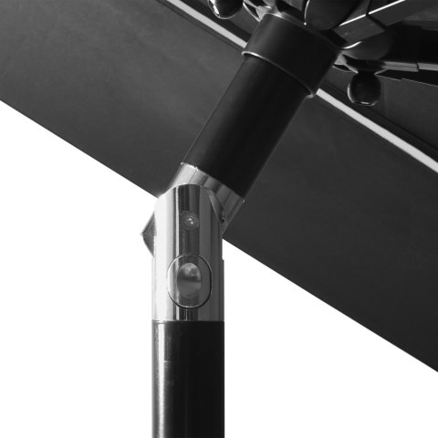 3-POZIOMOWY PARASOL NA ALUMINIOWYM SŁUPKU ANTRACYTOWY 3M